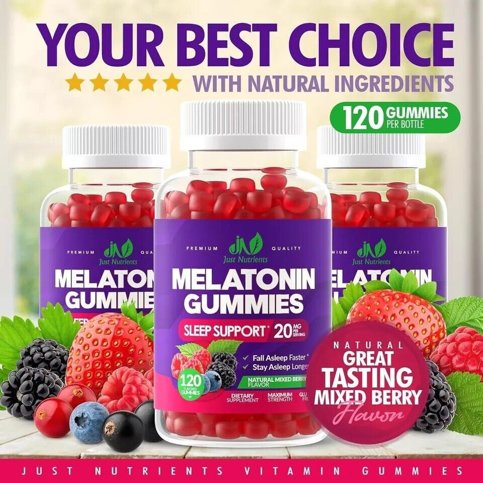 Melatonin 20Mg Gummies for Adults (120 Count) - Maximum Strength Sleep Gummies