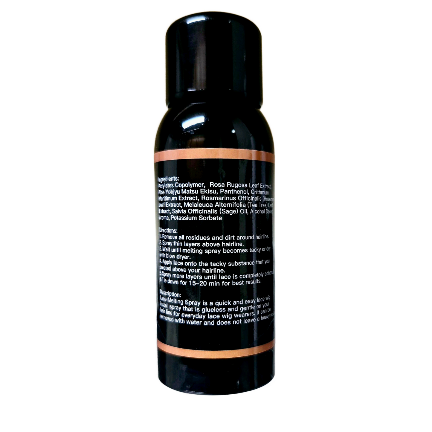 T&J Shop Melting Spray – 128ml (4.3 fl.oz) | Strong Hold, Shine & Moisture for Wigs & Edges