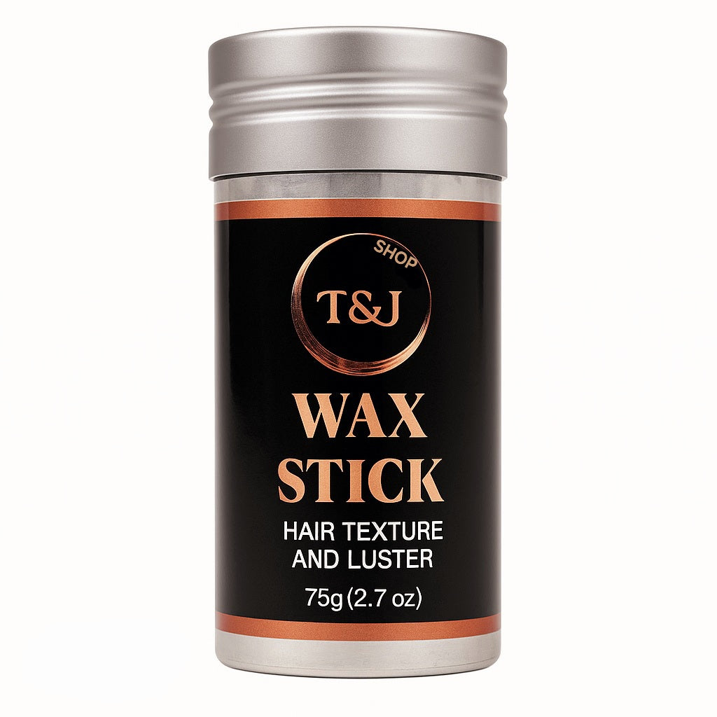 T&J Shop Wax Stick – 75g (2.7 oz) | Strong Hold Hair Wax for Edges, Frizz Control & Styling