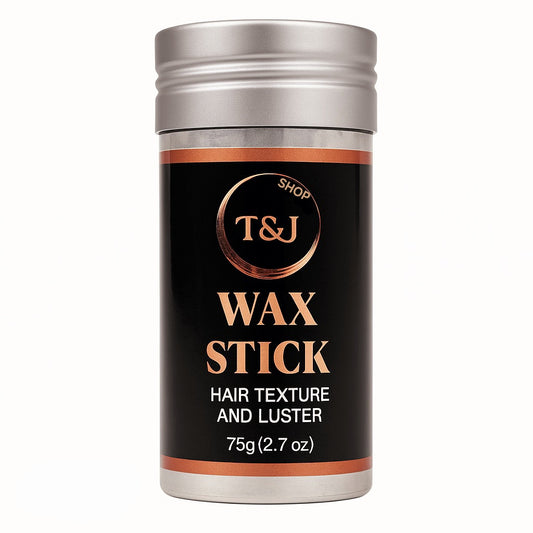 T&J Shop Wax Stick – 75g (2.7 oz) | Strong Hold Hair Wax for Edges, Frizz Control & Styling